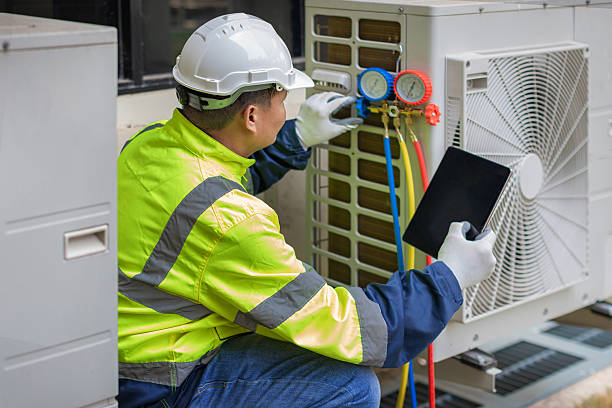 Professional Hvac Maintenance technician working in Marstons Mills, MA